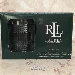 Ralph Lauren GLEN PLAID Double Old Fashioned Glasses 11.8 oz. (Set of 8) NEW