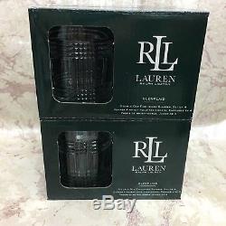 Ralph Lauren GLEN PLAID Double Old Fashioned Glasses 11.8 oz. (Set of 8) NEW