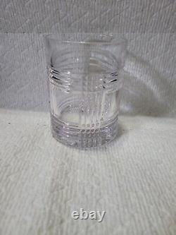 Ralph Lauren Glen Plaid Double Old Fashioned Lowball Glass Vintage