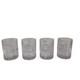 Ralph Lauren Glenplaid Double Old Fashioned Glasses Set of 4 Crystal Barware