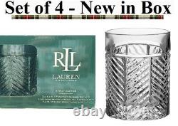 Ralph Lauren Herringbone Crystal Double Old Fashioned Glasses DOF Whisky Germany
