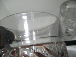 Ralph Lauren Herringbone Crystal Double Old Fashioned Whiskey Glass 4.25