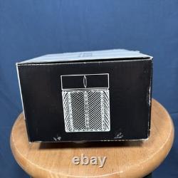Ralph Lauren Herringbone Double Old Fashioned Glass Set Of 4 NEW