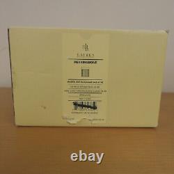 Ralph Lauren Herringbone Glasses Double Old Fashion Crystal Set of 4 New Signed