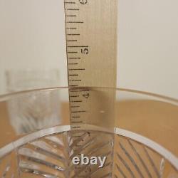 Ralph Lauren Herringbone Glasses Double Old Fashion Crystal Set of 4 New Signed