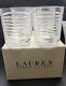 Ralph Lauren Lead Crystal Mercer 10 Oz Double Old Fashioned Glasses Set of 4 New