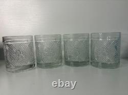 Ralph Lauren Safari Signature Collection Set of 4 Double Old Fashioned Glasses