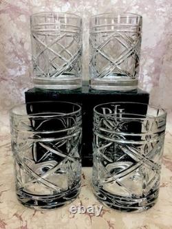 Ralph Lauren Set of 4 BROGAN Double Old Fashioned Glasses 11.8 oz. NEW IN BOX