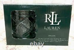 Ralph Lauren Set of 4 BROGAN Double Old Fashioned Glasses 11.8 oz. NEW IN BOX