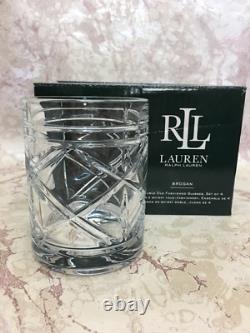 Ralph Lauren Set of 4 BROGAN Double Old Fashioned Glasses 11.8 oz. NEW IN BOX