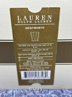 Ralph Lauren Wentworth Double Old Fashioned Glasses (Boxed Set Of 4)