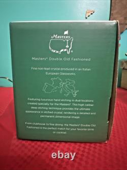 Rare! 2025 Masters Augusta National Double Old Fashioned Glasses Set of 2. NIB