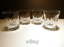 Rare EXCELLENT Waterford Crystal CARINA (1987-) 4 Double Old Fashioned 4 3/8