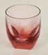 Rare Moser Bar Highball 11.2 Oz Rosalin Double Old Fashioned Whiskey Glass Red