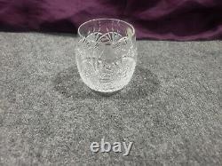 Rare Pair Waterford Crystal Seahorse Double Old Fashioned Glasses In Box