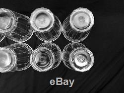 Rare Ralph Lauren Crystal Emma Set of 8 Double Old Fashioned Vintage Glass