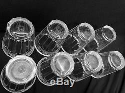 Rare Ralph Lauren Crystal Emma Set of 8 Double Old Fashioned Vintage Glass