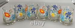 Rare Six Primavera Double Old Fashioned Rocks Glasses Tumblers Sigma Japan 6