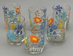 Rare Six Primavera Double Old Fashioned Rocks Glasses Tumblers Sigma Japan 6