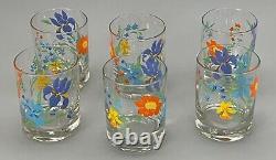 Rare Six Primavera Double Old Fashioned Rocks Glasses Tumblers Sigma Japan 6