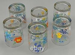 Rare Six Primavera Double Old Fashioned Rocks Glasses Tumblers Sigma Japan 6
