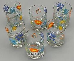Rare Six Primavera Double Old Fashioned Rocks Glasses Tumblers Sigma Japan 6