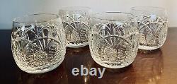 Rare & Stunning Waterford Crystal Seahorse Pattern Double Old Fashioned Euc