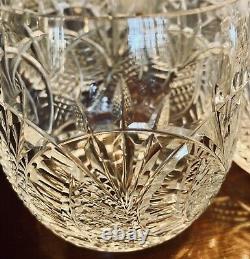 Rare & Stunning Waterford Crystal Seahorse Pattern Double Old Fashioned Euc