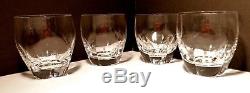 Rare VINTAGE Lalique Crystal HIGHLANDS (1952-2004) 4 Double Old Fashioned 4