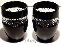Read 2 Waterford John Rocha Double Old Fashioned Tumbler Black Cut To Clear