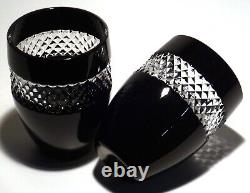 Read 2 Waterford John Rocha Double Old Fashioned Tumbler Black Cut To Clear
