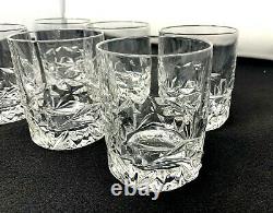 Rock Cut by Tiffany Co Double Old Fashioned Glasses Crystal Whiskey Glass 6 qty
