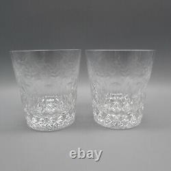 Rogaska Crystal Gallia Double Old-Fashioned Glasses Set of Two