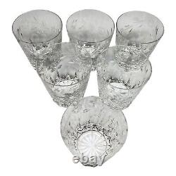 Rogaska Double Old Fashioned Whiskey Glass Country Garden Panels Floral Cuts 6Pc