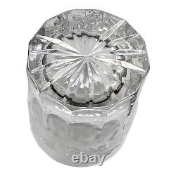 Rogaska Double Old Fashioned Whiskey Glass Country Garden Panels Floral Cuts 6Pc