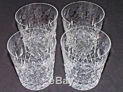 Rogaska Gallia Crystal Double Old Fashioned Glasses 4 Pc Set 4t Nmc