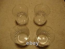 Rogaska SOHO Double Old Fashioned Tumblers Vertical Cuts Crystal