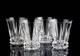 Rosenthal Blossom Double Old Fashioned Tumbler Glasses Set of 4 Vintage Barware