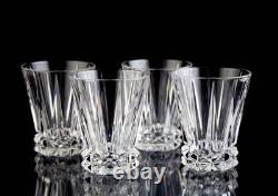 Rosenthal Blossom Double Old Fashioned Tumbler Glasses Set of 4 Vintage Barware