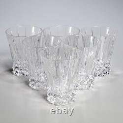 Rosenthal Crystal Blossom Double Old Fashioned Tumbler Glasses 6pc Lot 4.5 B