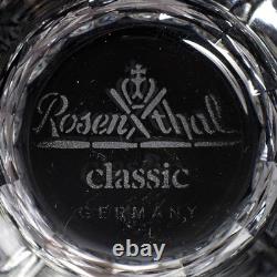 Rosenthal Crystal Blossom Double Old Fashioned Tumbler Glasses 6pc Lot 4.5 B