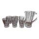 Rosenthal Germany Clear Lead Crystal Pitcher And 6 Double Old Fashioned Glasses