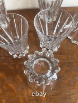Rosenthal Germany Clear Lead Crystal Pitcher And 6 Double Old Fashioned Glasses