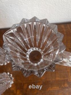 Rosenthal Germany Clear Lead Crystal Pitcher And 6 Double Old Fashioned Glasses