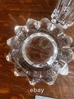 Rosenthal Germany Clear Lead Crystal Pitcher And 6 Double Old Fashioned Glasses