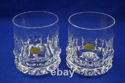 Rosenthal Holdfast (2) Double Old Fashioned Glasses, 4 1/8 New with Tag (S33)