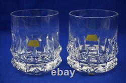 Rosenthal Holdfast (2) Double Old Fashioned Glasses, 4 1/8 New with Tag (S33)