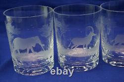 Rowland Ward Big Game (6) Double Old Fashioned Glasses, 4