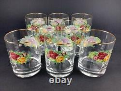 Royal Albert Old Country Roses Set of EIGHT 4 1/8 Double Old Fashioned Glasses