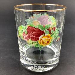 Royal Albert Old Country Roses Set of EIGHT 4 1/8 Double Old Fashioned Glasses